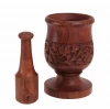 Mortar & Pestle Set with Hand Carved Delicately