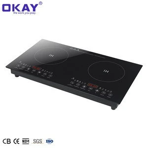 Most Competitive Double Induction Cooktop Cooker Copper Coil 2 Burner Induction Cooker