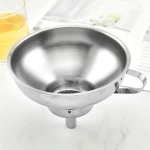 Multifunction Stainless Steel Wide Mouth Canning Jar Funnel and Oil Funnel with Strainer