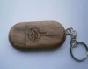 Natural real wood Keychain customized usb pen drive wooden shape 4 gb flashdrive blank usb stick
