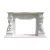 Import Natural Stone Home Decor Indoor Stove Ornament Marble Fireplace Mantel Decorative Flowers from China