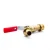 Import nature brass color lever iron handle wall mounted 3/4" basin copper ball brass tap bibcock from China