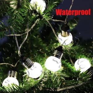 New 3M Garland Fairy LED ball string lights waterproof commerical connectable outdoor G40 Edison Bulb Globe String Lights