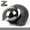 New Arrival Carbon Fiber Motorbike Helmet Open face 3/4 Motorcycle Vintage Retro Helmet Bubble Lens Inner visor