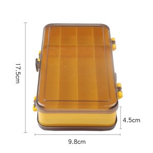 New arrival Double Layer Hot Selling 180*100*50mm Fishing Box Plastic Fishing Tackle Box  Fishing Accessories