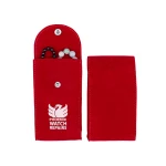 New Custom Mini long Button Watch Earring Necklace Travel Velvet Envelope Jewelry Pen Pouch Bag Packaging