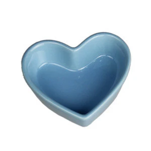 New design 3.5" blue color heart shaped cute bakeware set for sale
