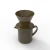 Import New design black and white ceramic coffee dripper filter and pot from China