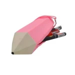 New Design Colorful Pen Shape Silicone Pen Bag Pencil Case with custom design