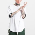 New Design Streetwear T Shirt Long Fit Oversized Hip Hop T-Shirt