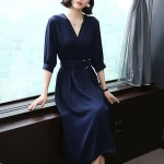 Buy High Quality Lady Official Knee Length Dress Summer Short