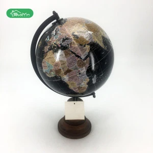 New Fashion Premium Gift Wooden Base  World Mova Globe map