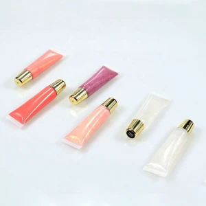 New Launch Squeeze Tube Custom Logo Nude Lip Gloss Moisturizing Private Label Lip Gloss Lipgloss Vendor
