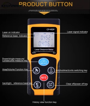 New LCD with Backlight laser distance meter rangefinder build Engineering Measurement measure device test tool