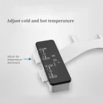 New model super slim ABS plastic self cleaning dual nozzle frontal rear feminine wash mechanical bidet toilet attachment