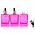 Import New Pattern 30ml 50ml 60ml pink square perfume bottles essential oil Dropper Glass Bottles from China