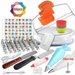 New Product Hot Sale Cake Decorating Set Cake Tools 90 Pieces Cake Turntable Set
