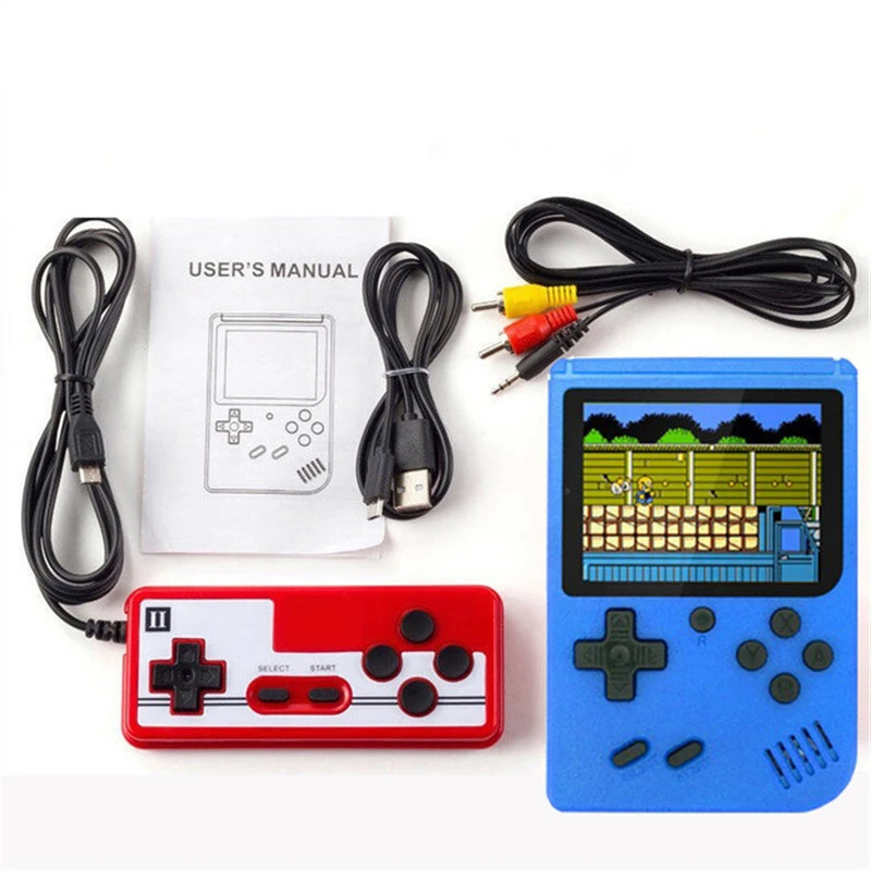 New products portable retro handheld Tv video game console retro sup game 400 in 1 machine controller player cases game cube