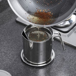 NEW SS304 Stainless steel cook oil filter mug tea dripper Korea style coffee dripper with cover