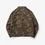 New style denim jacket mens plus size jacket camouflage retro denim jacket men