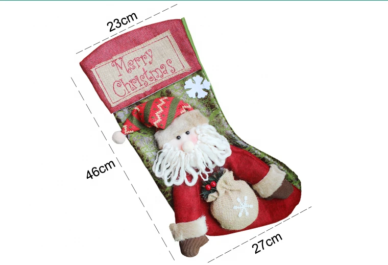 Newest Gift Bag Noel Reindeer Snowman Socks Natal Xmas Tree Candy Ornament Gifts Decorations Christmas Stocking
