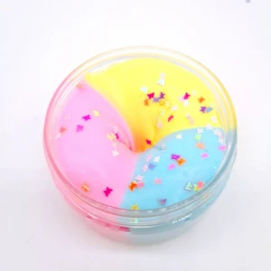 Non Sticky Elmers glue Cloud Slime DIY milky foam beads glitter glue make your own slime kit