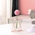 Import Nordic ins geometric vase light luxury metal iron decoration living room flower arrangement creative home glass flower stand from China