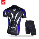 NUCKILY Men's summer outdoor sport jersey set cool design cycling top and short for cyclist