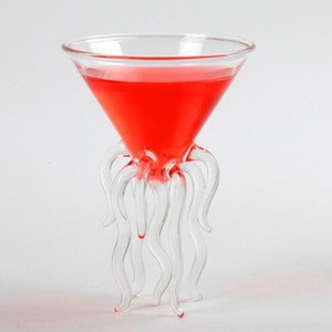 Octopus Cocktail Glass Transparent Jellyfish Glass Cup Wine  Glass