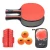 Import OEM Accepted Portable Pingpong Balls Set Wood Paddles 3-Star Table Tennis Bat Set With Retractable Net And Case from China