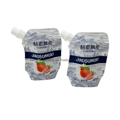 OEM Factory Customized Stand up Pouch Liquid Packaging Ketchup Bag Plastic Bag Spout Pouch