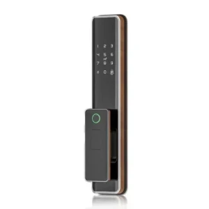 OEM Lock Manufacturer WiFi Tuya APP Remote Unlock Fingerprint Smart Wooden Digital Smart Life Door Lock with Camera