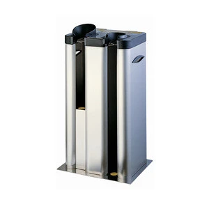 (OP2-H) Innovative and Safety in Rainy days Automatic 2 Slots Stainless steel Wet Umbrella Plastic Bag Dispenser
