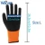 Import Orange Acrylic Napping Liner Black Crinkle Latex Anti Slip Rubber Gloves from China