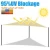 Import outdoor 100% polyester waterproof rectangle shade sails nets for wind from China