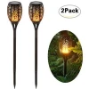 Outdoor Lighting Rechargeable Led Flickering Landscape Flame Solar Torch Light