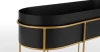 Oval Shape Plant Stand Black Powder Coated Zinc With Golden Stand Large Plant Stand With Drainage Hole Best Low Price Flower Pot