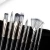 Import Paint Brushes Set, 15 Pcs Professional Artist Paintbrushes w/Travel Case and Palette Knife for Acrylic Watercolor nail art,black from China