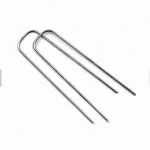 Painted coated Landscape Staples/ green paint sod staple/ grassland U-Type Nails