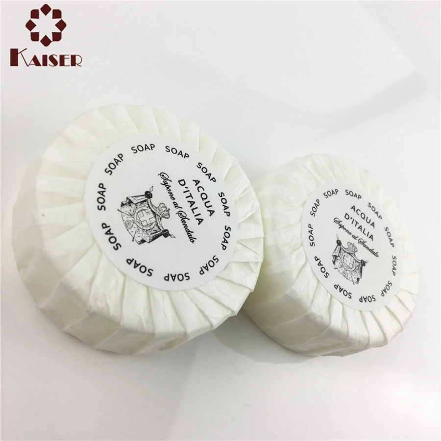 paper pleated wrap 20g30g50g weight hotel small round bar soap