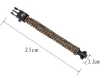 Parachute Rope Survival Bracelet Whistle Emergency Compass Survival Fire Starter Scraper Accessories