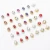 Import Paso Sico 3D Metal Shimmer Glass Fancy Stone Diamond Claw Oval Teardrop Rhinestones Nail Art Accessories from China