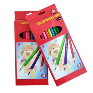 Personalised 7inch Hexagonal Drawing Colour Pencil for School Kids