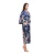 Import Personalized Womens Kimono Robe Long Printed Peacock Floral Sleepwear Silky with Pockets from China