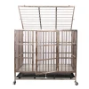 Pet Supplies Stainless Steel Pet Animal Cages Wholesale Stainless steel Dog Crate Cages with Lockable Wheels