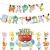 Import Pikachu Theme Birthday Party Decoration Set Happy Birthday Letter Pull Flag Children Birthday Party Supplies Cartoon Cake Topper from China
