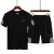 Import Plain linen Suits  Summer Men&#x27;s Running Sportswear Sets  Short Jogging Tracksuits from China