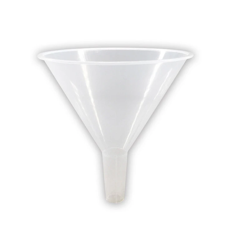Plastic funnel 60mm 120mm caliber triangle funnel cone funnel chemical instrument chemical experiment equipment