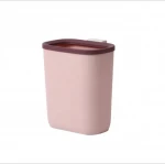 Plastic New Kitchen Storage Box Cabinet Door Hanging Trash Can Waste Bin