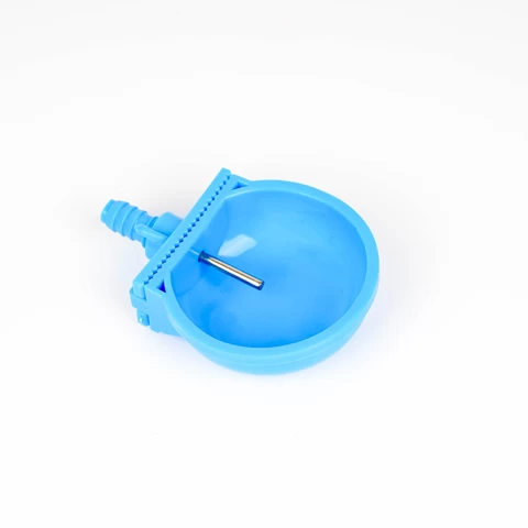 Plastic Rabbit Nipple Drinker with Cup Stainless Steel  Rabbit Waterer  Bowl